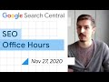 English Google SEO office-hours from November 27, 2020