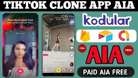 TikTok aia file free | tiktok aia file kodular | how to make app like tiktik in kodular | tiktok aia