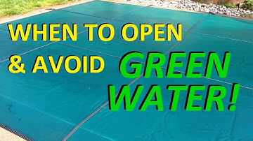 When To Open a Pool With a Mesh Safety Cover?