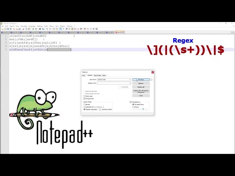 Notepad++ RegEx based find & replace