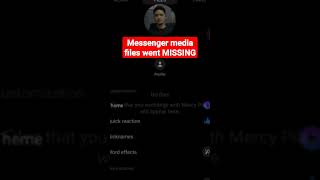 Messenger media FILES MISSING 🤔 #messenger #files #mediafile #shortsviral2023 #viral #shorts #news screenshot 2