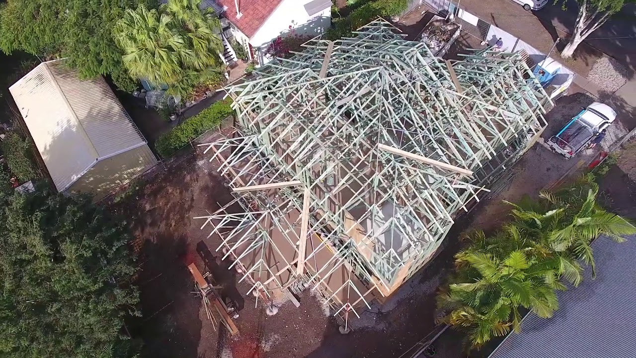 Check out our Wavell Heights frame from above | D Pearce Constructions