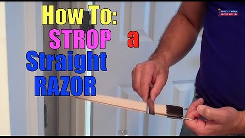 How To Strop a Straight Razor to Make it Sharp and Shave Ready #shaving #razor #strop  #sharp