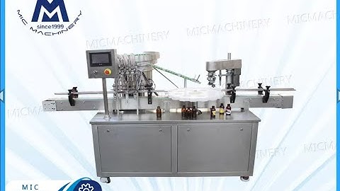 Syrup Filling Capping Machine: how machine fill syrup into bottle.（Machine Model is MIC LL45）
