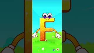 Alphabet Letter F |  Quickly Learn Tracing, Phonics Everything About ABC Letter F 🐟⛳🌼  #shorts