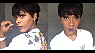 How I Cut & Style My Short Wig * Sensationnel Fab Fringe*