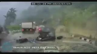 Viral video on massive landslide in Kohima Dimapur Highway