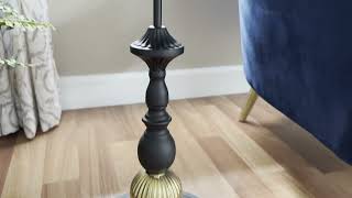 Baxton Studio Javion Black Gold Round Accent Side Table - The Classy Home