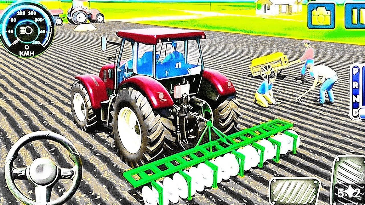 Grass Cutting Machine Objective 🚜 | Farming Game Short Gameplay