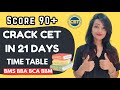 Crack cet in 21 days with 90 percentile with this strategy best method to plan  follow