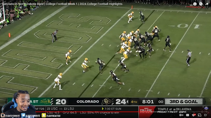 FlightReacts To Colorado vs North Dakota State 2024 Full Game Highlights!