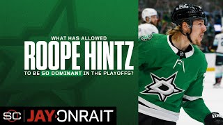 What has allowed Roope Hintz to be so dominant in the playoffs?
