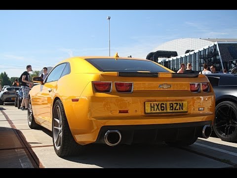 Chevrolet Camaro SS 'BumbleBee' With HUGE Exhaust! Acceleration Sound! (1080p Full HD)