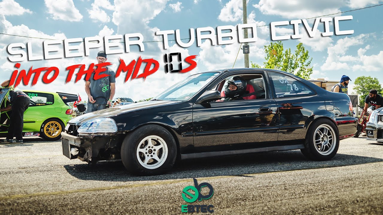 "Sleeper Turbo Civic" Coupe Runs Mid 10s IMPORT SHOWDOWN Summer 2020