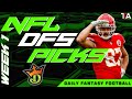 Week 1 NFL DFS Draftkings Picks + Strategy | NFL DFS