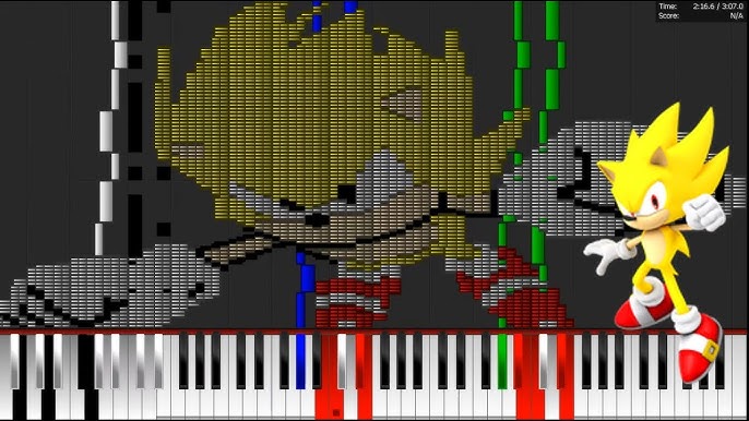 Sonic the Hedgehog - Drowning Timer (SEGA) - Recorded by alexsteb [Piano  Tutorial] // Synthesia 