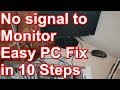 rd #268  No video signal, Easy PC fix in 10 steps