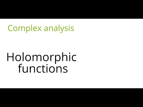 Video: Zijn holomorfe functies uniek?