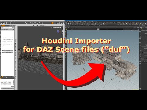 Preview: DAZ "DUF" Import for Houdini (creating geometry and materials)