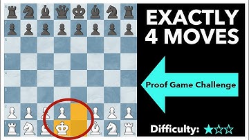 "Easy" Proof Game - Can You Solve It? 🤔 Proof Game Chess Puzzle! 🔍