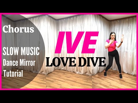 IVE 아이브 'LOVE DIVE' Dance Tutorial | Mirrored + SLOW MUSIC | Domia Pop