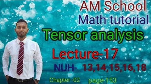 Tensor analysis Chapter-02(Hon