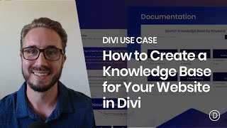 How to Create a Knowledge Base for your Website with Divi