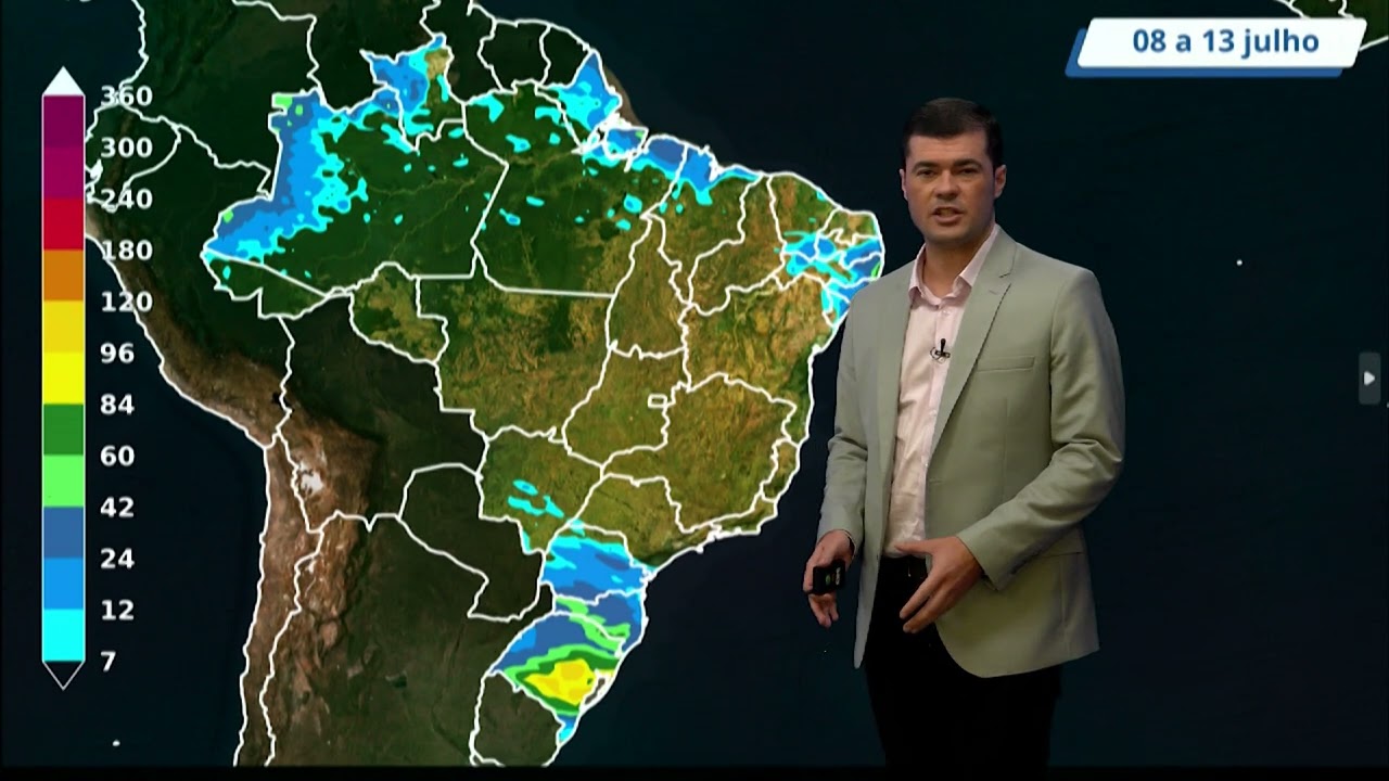 Tempo: Brasil 15 Dias | Alto volume de chuvas nos próximos dias no Sul e Nordeste | Canal Rural