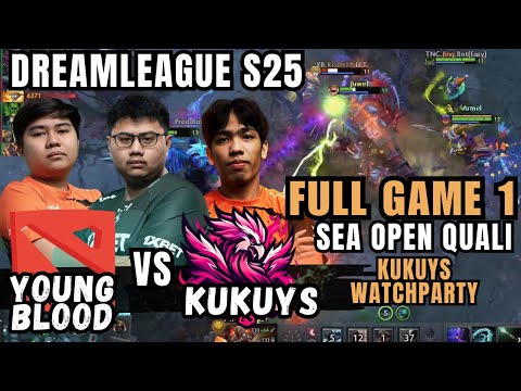 KUKUYS VS YOUNG BLOOD | FULL GAME 1 | DREAMLEAGUE S25| SEA OPEN QUALI | KUKUYS WATCHPARTY