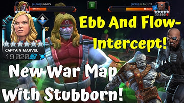 New War Map With Stubborn! Ebb and Flow- Intercept Nick Fury Mini Boss!- Marvel Contest of Champions