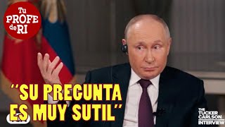 PUTIN ADVIERTE ANTES DE CONTESTAR: ¿NO SE OFENDERÁ CON MI RESPUESTA?