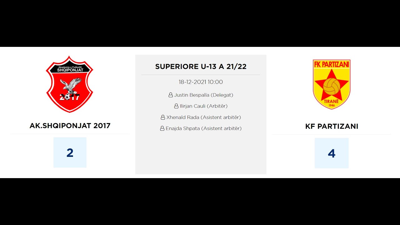 KF Partizani U13 vs AK Shqiponjat 2017 U13 (4-0) (17.10.2021) 