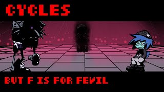 FNF CYCLES BUT F IS FOR FEVIL COVER