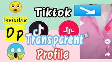 How to have clear/transparent profile on tiktok 2020 | Tik Tok Par invisible dp kese lagaye