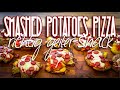 Smashed Potatoes Pizza - leckerer Snack und einfach gemacht!! #snacks #smashedpotatoes #grillen