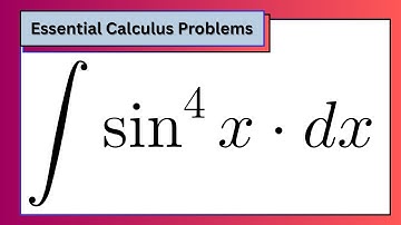 🎯Essential Calculus Problems – ∫sin⁴x dx Step by Step | North Campus