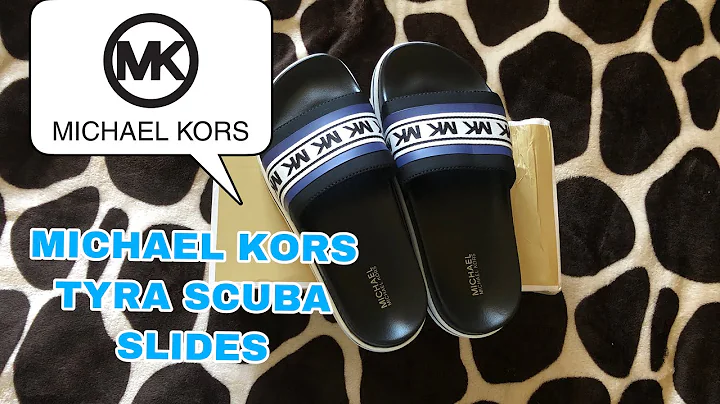 Michael Kors Tyra Scuba Slides | Unboxing