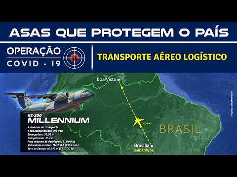 KC-390 da FAB transporta profissionais de saúde para Roraima