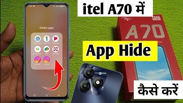 itel a70 me app hide kaise kare | how to hide apps itel a70 | itel a70 app hide setting