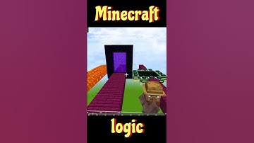 Minecraft logic Part 22 #minecraft #shorts #logic #hack