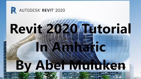 L- Shaped Residential Building Design In Revit 2020 Part 1 Amharic By Abel