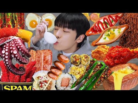ASMR MUKBANG | BEST COOKING PART 6# CHEETOS Fried Chicken, Rice Cake, FIRE noodles Food recipe