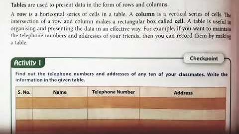 IGCSE ICT Class 5 - Organizing information in documents (part 1)