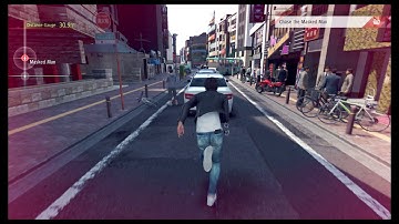 Judgment - Chapter 2: Chase The Masked Man QTE Action Set-piece Gameplay Sequence (2019)