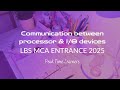 Communication between processor and IO Devices for lbs mca entrance malayalam