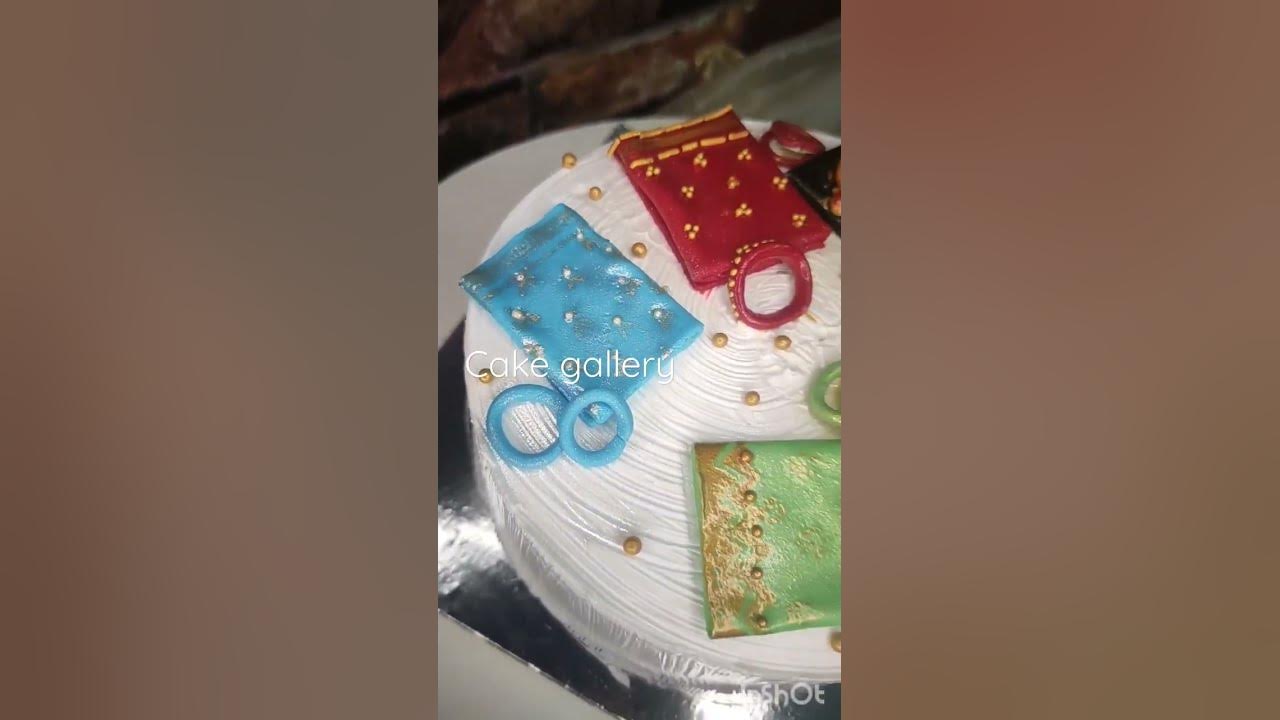 Saari Theme Cake #treding #viral #youtubeshorts - YouTube