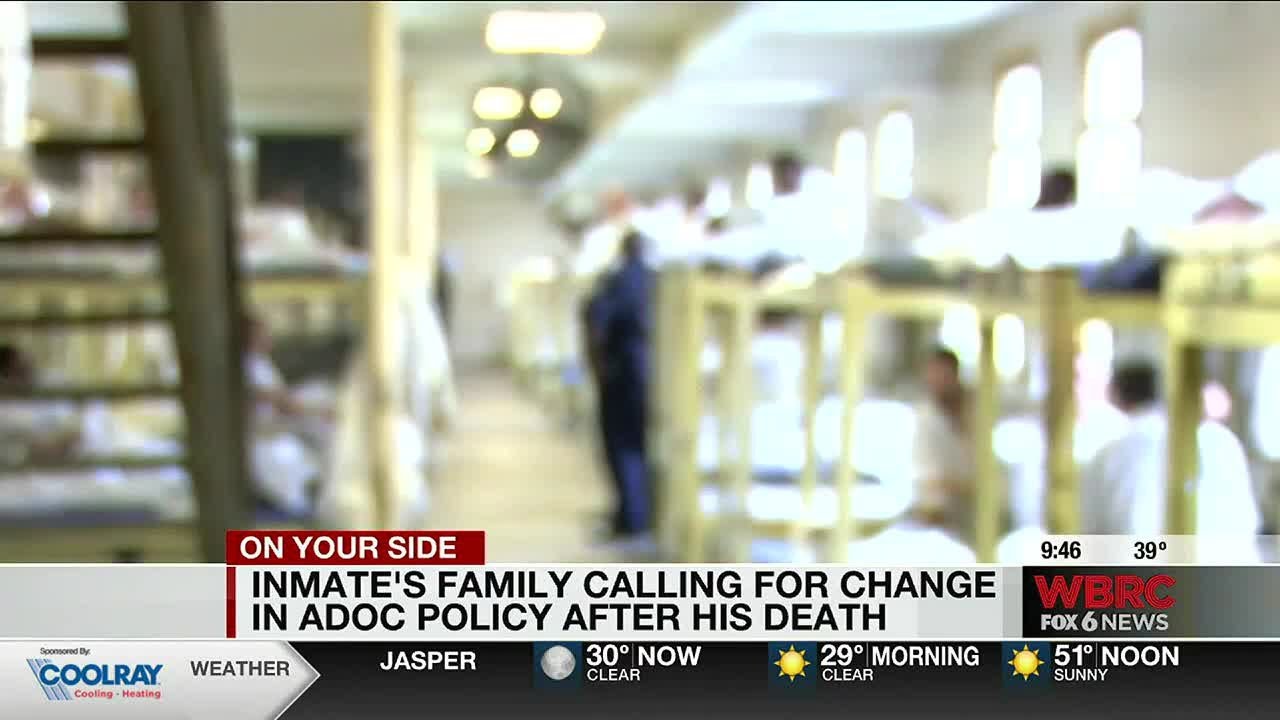 Inmate's family calling for change in ADOC policy after his death - YouTube