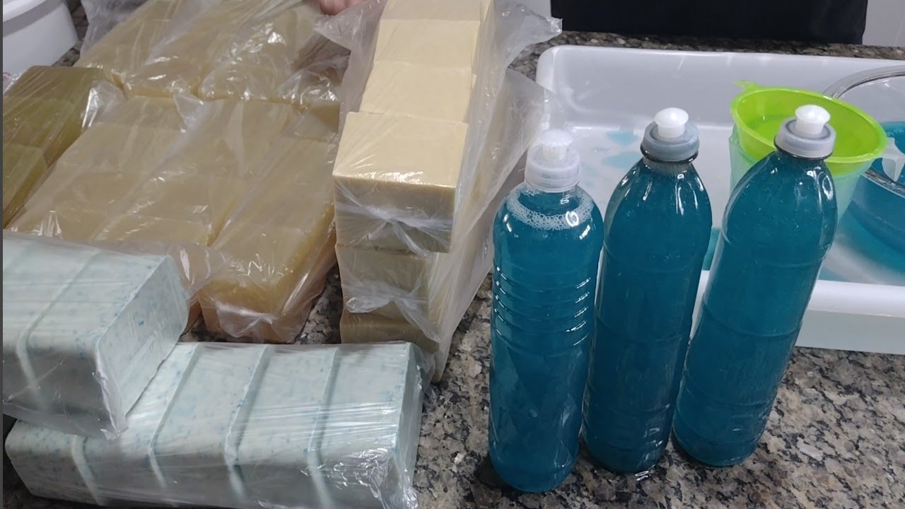 Como embalar e preparar seus sabões em barra e sabão líquido para vendas