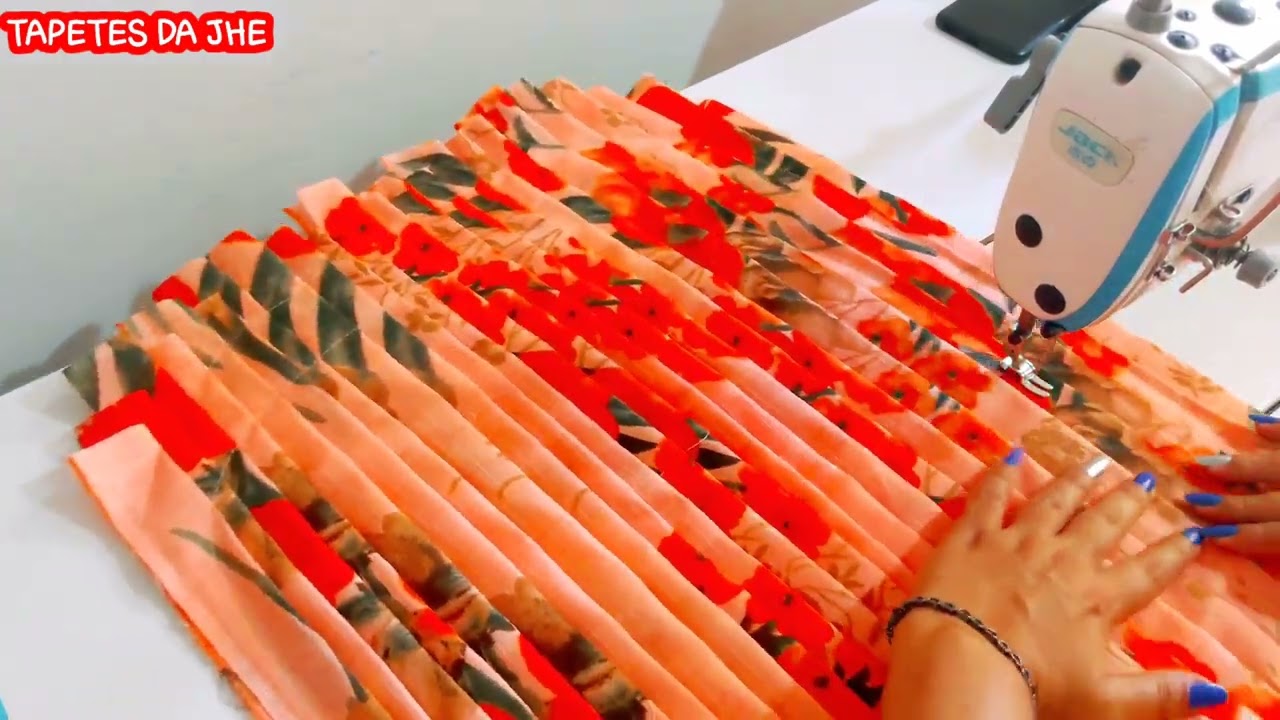 APROVEITANDO🔥TAPETE COM TIRAS DOBRADAS E ACABAMENTO PERFEITO🔥VEJA E FAÇA TAMBÉM💥