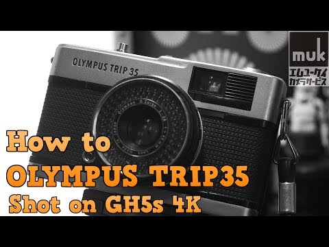 OLYMPUS TRIP 35 & Flush How to use a film camera. Shot on GH5s 4K